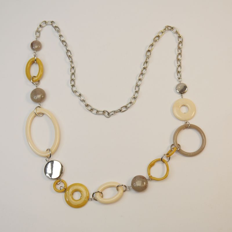 Statement-Kette in warmen Erdtönen