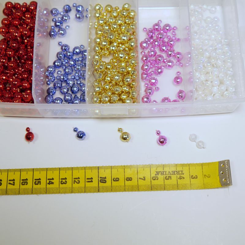 Konvolut Kunststoffperlen Mix bunt sortiert