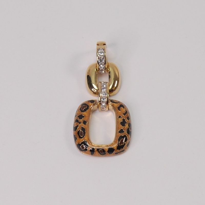 Pompöös Anhänger mit Leopardenmuster