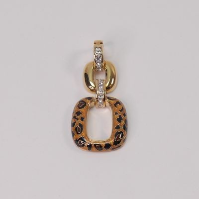 Pompöös Anhänger mit Leopardenmuster