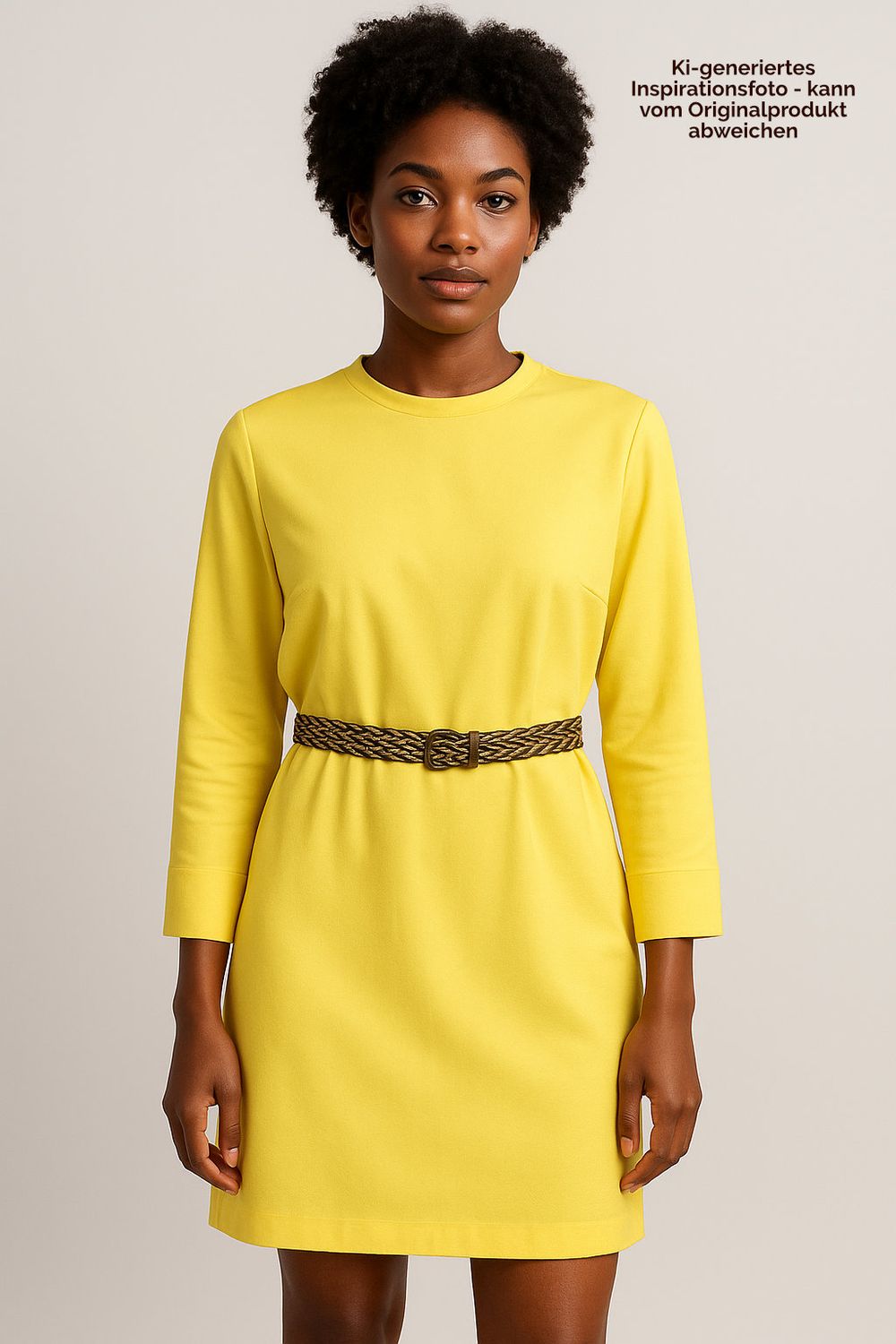 Businesskleid mit Stehkragen und ¾-Ärmeln Größe 38