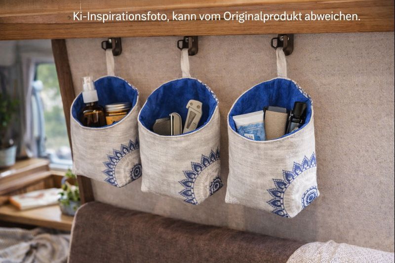 3er-Set Hänge-Utensilo mit Mandalas