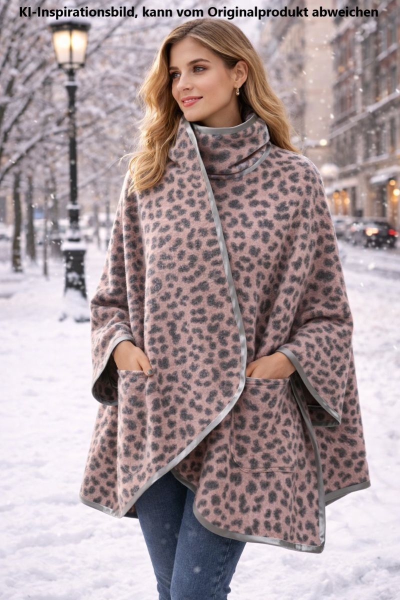 Cape mit Leoprint