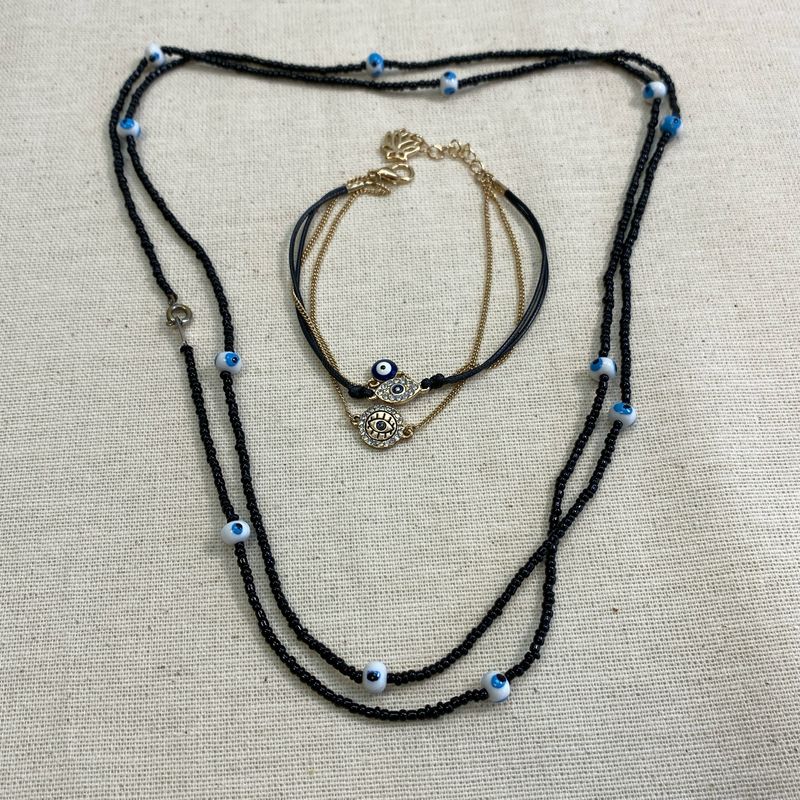 Schmuckset „Evil Eye“ – Kette &amp; Armband