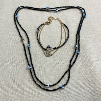 Schmuckset „Evil Eye“ – Kette &amp; Armband