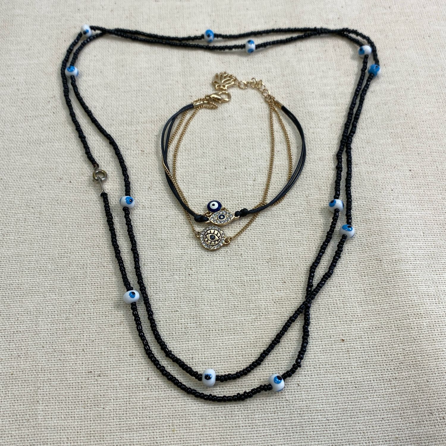 Schmuckset „Evil Eye“ – Kette &amp; Armband