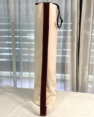 Yogamatten-Hülle – edle Details &amp; Handmade, creme-rot