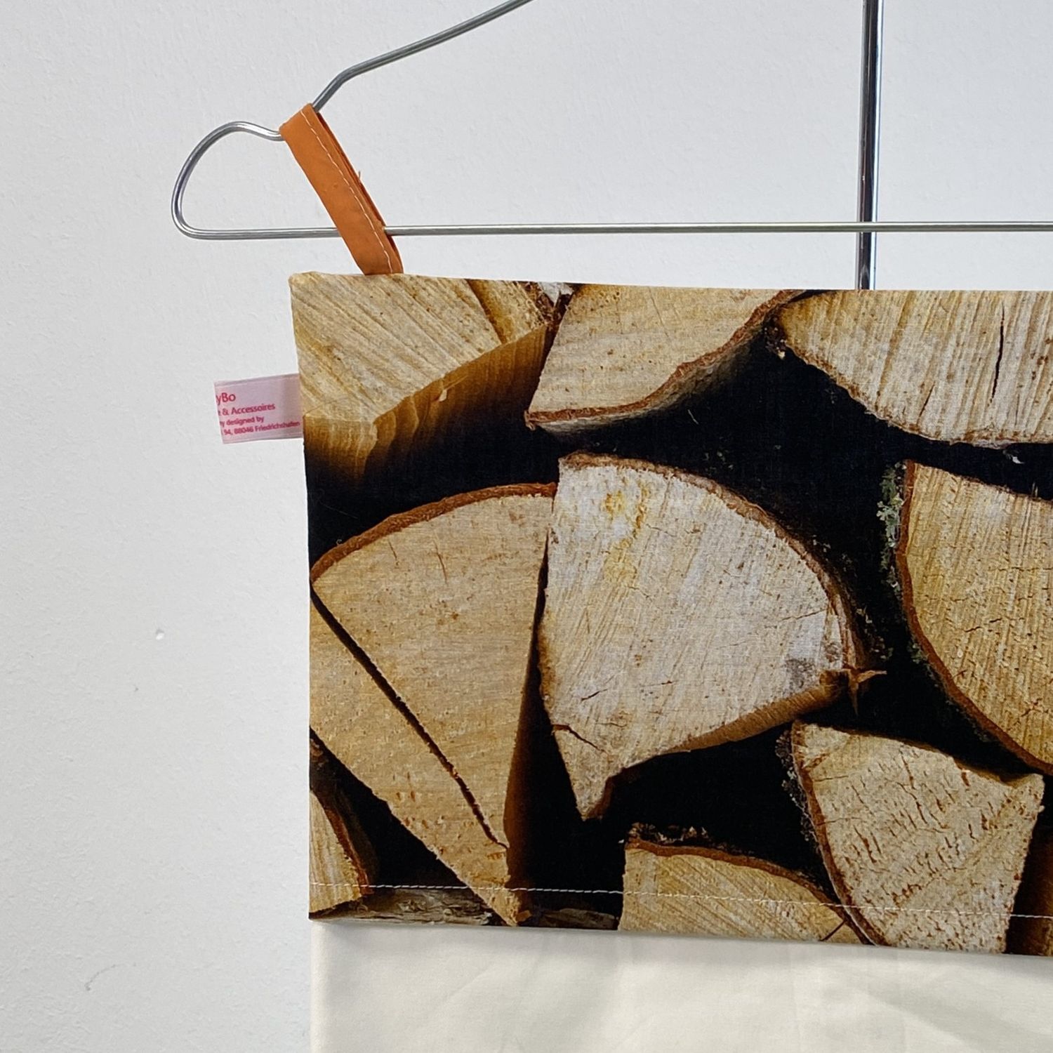 Wäschesammler mit Holz-Print