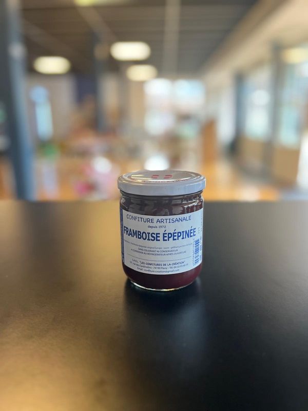 Confiture de frambroise épépinée 500g/Ontpitte frambozenjam