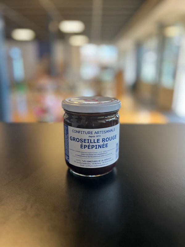 Confiture de groseille rouge épépinée 500g/Ontpitte rode bessenjam