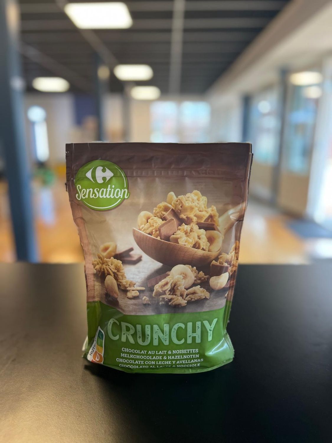 Crunchy melkchocolade &amp; hazelnoten 500 g