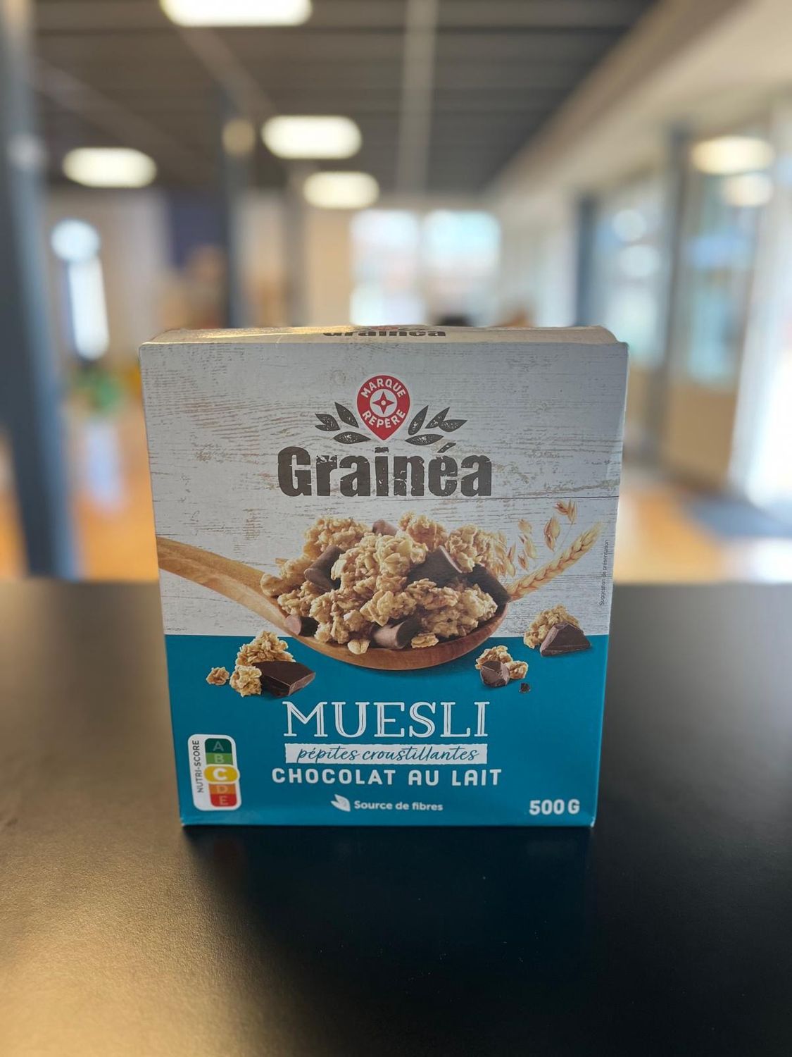 Grainéa Muesli pépites croustillantes chocolat au lait 500g/Melkchocolade