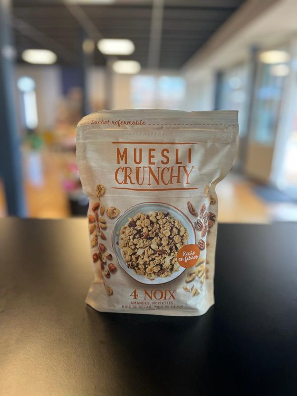 Muesli croustillant 4 noix 450g/Krokant muesli met noten