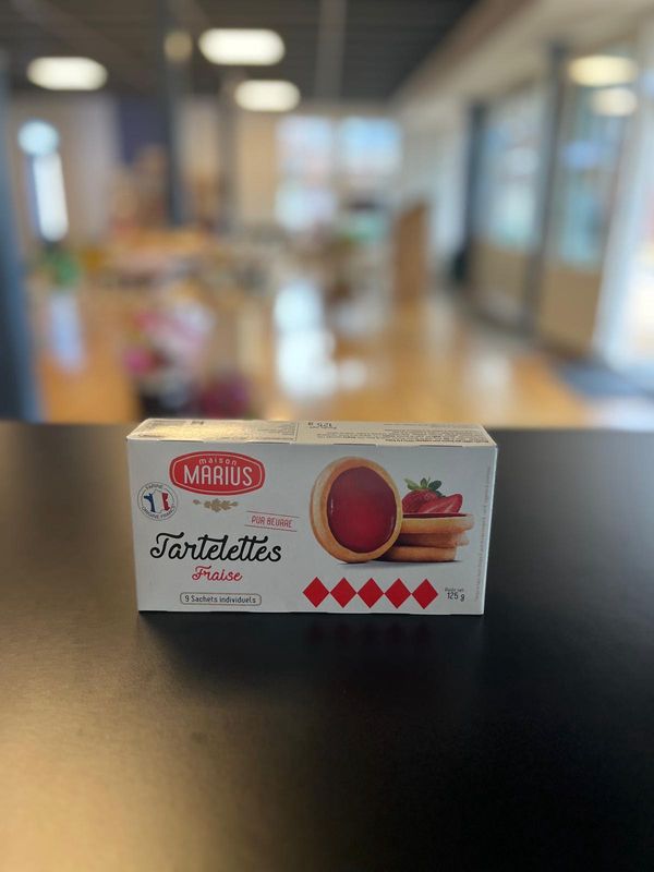 Tartelette fraise boite 125g Maison Marius/Aardbeientaartje