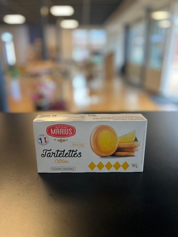 Tartelettes citron paquet 125g Maison Marius/ Citroentaartje