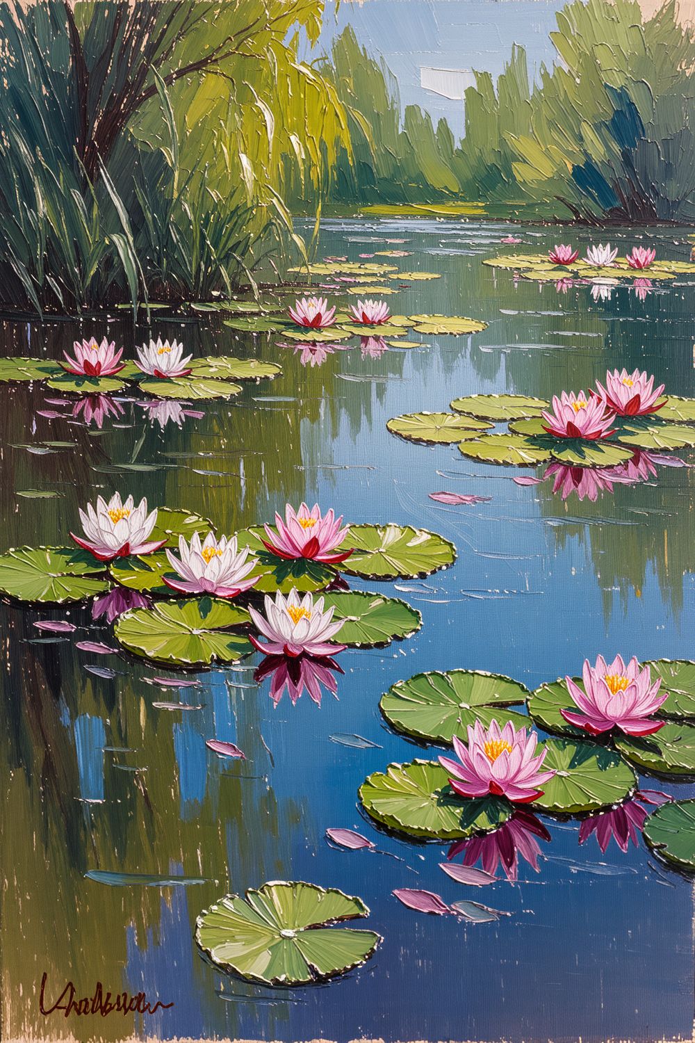 Water Garden Reflections