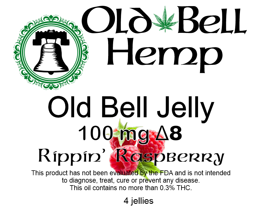 Ripping Raspberry Jellies 100 mg