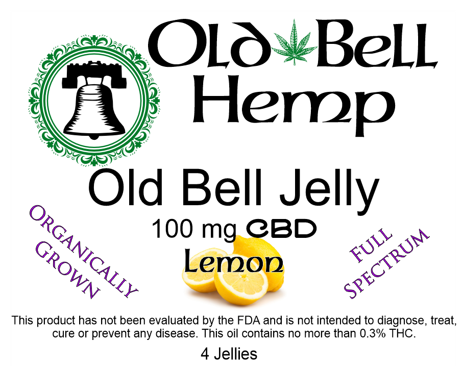 Full Spectrum CBD Lemon Jellies 100 mg