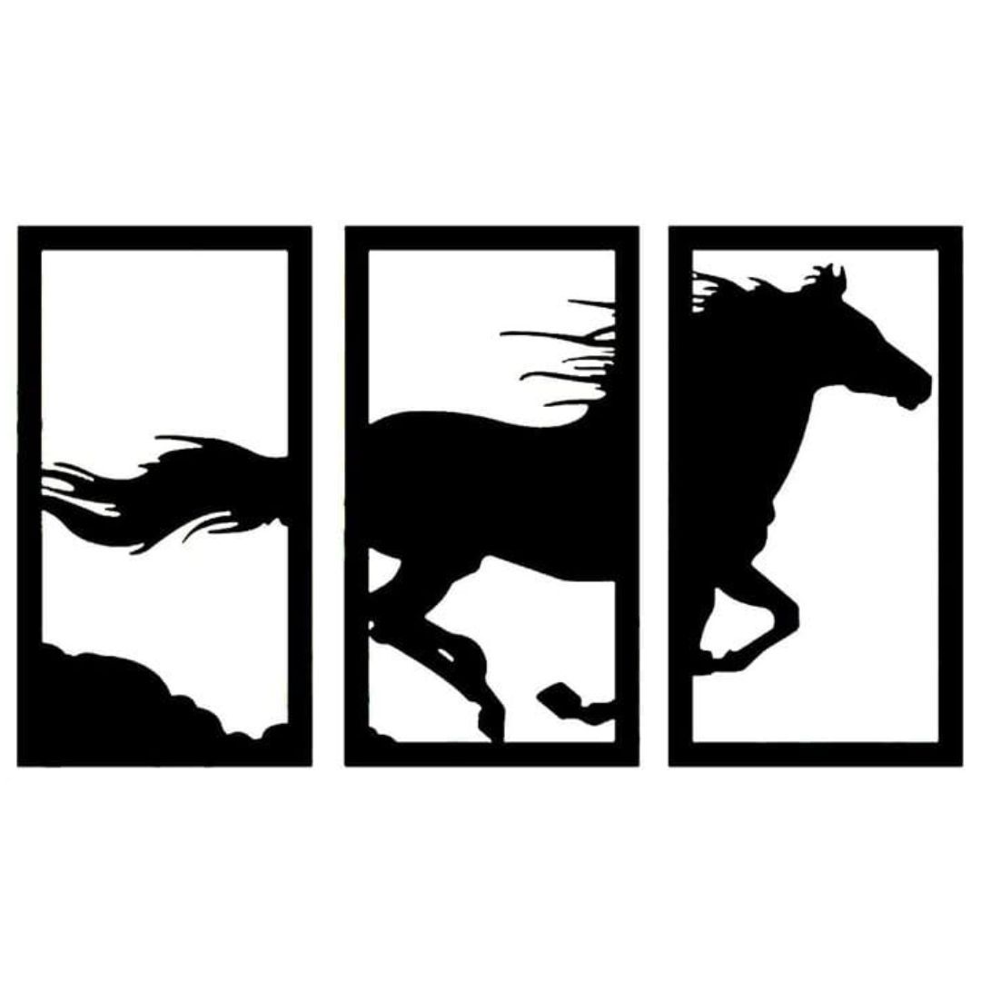 Cuadro triple caballo