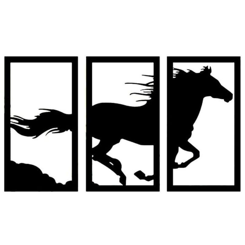 Cuadro triple caballo