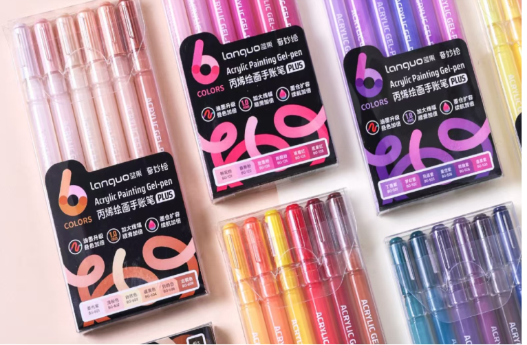 Acrylic painting gel-pen 6pcs set