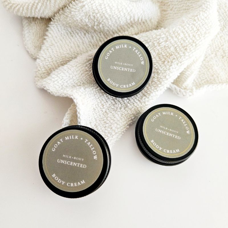 Mini Goat Milk + Tallow Body Cream | Unscented