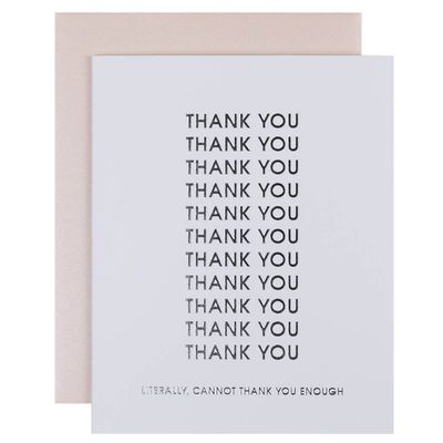 Greeting Card - Cannot Thank You Enough