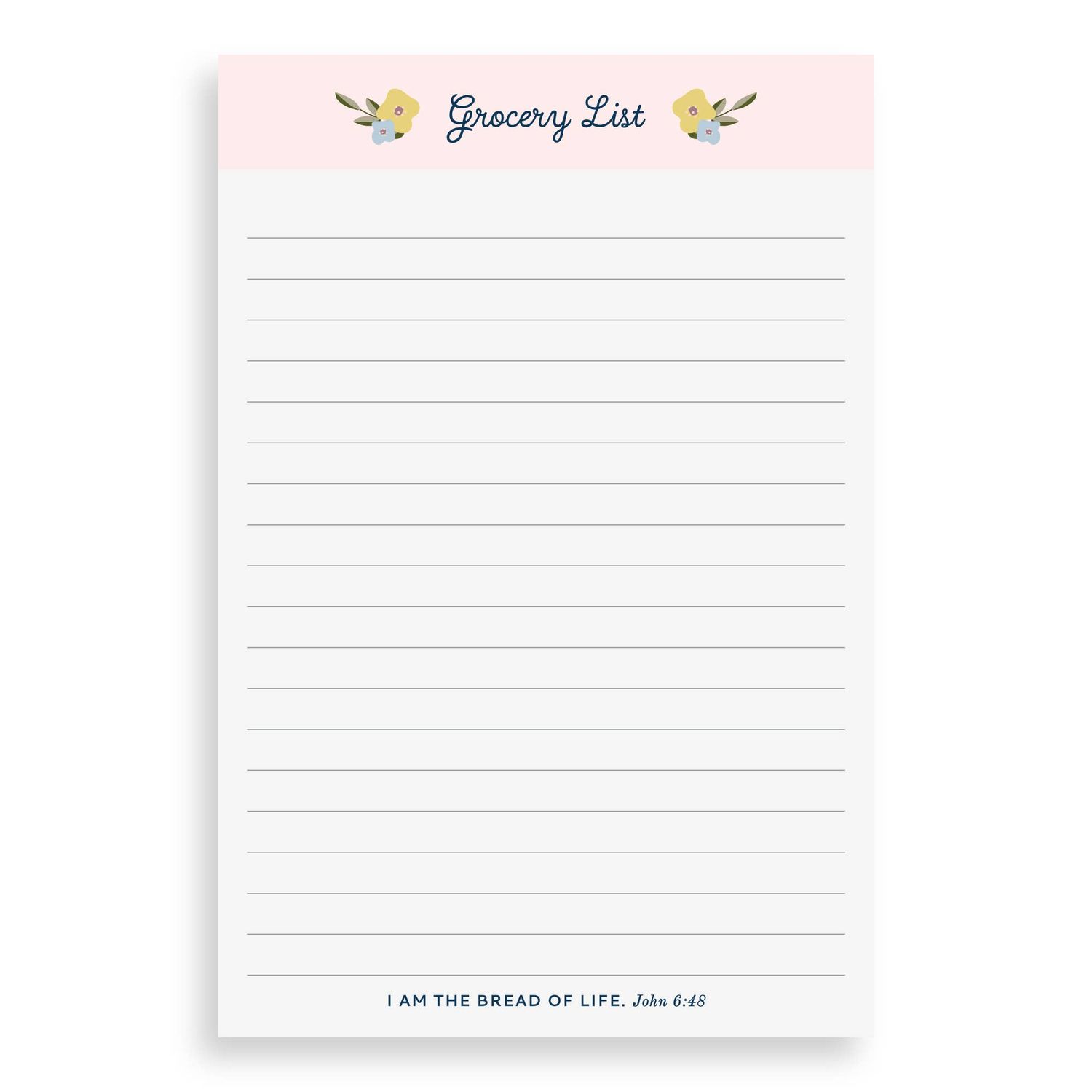 Notepad, Grocery List