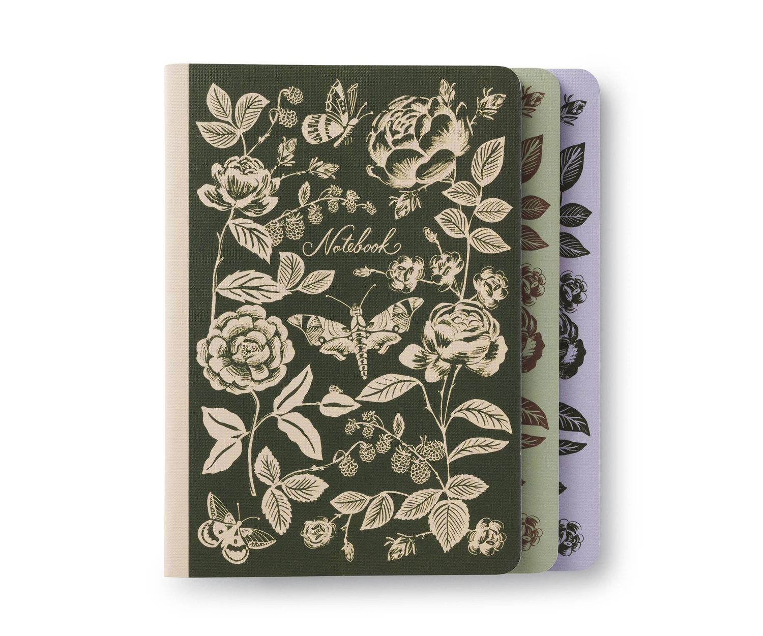 English Rose Notebooks - Assorted Set of 3