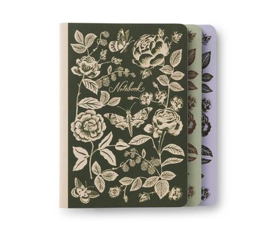 English Rose Notebooks - Assorted Set of 3