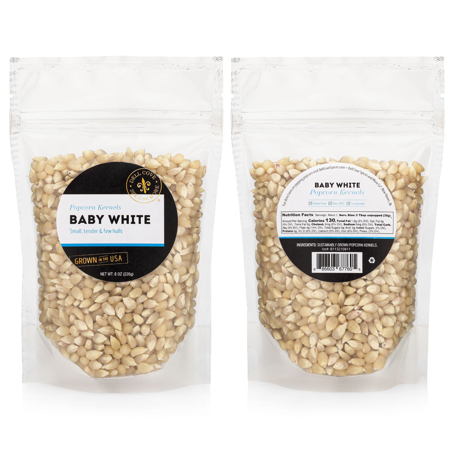 Popcorn Kernels - Baby White