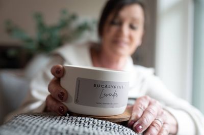 Statement Candle - Eucalyptus Lavender