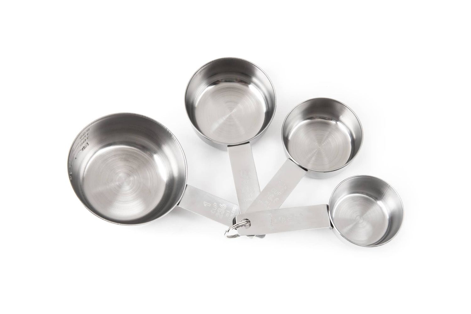 Fox Run Stainless Steel Measuring Cup Set, 4-Piece