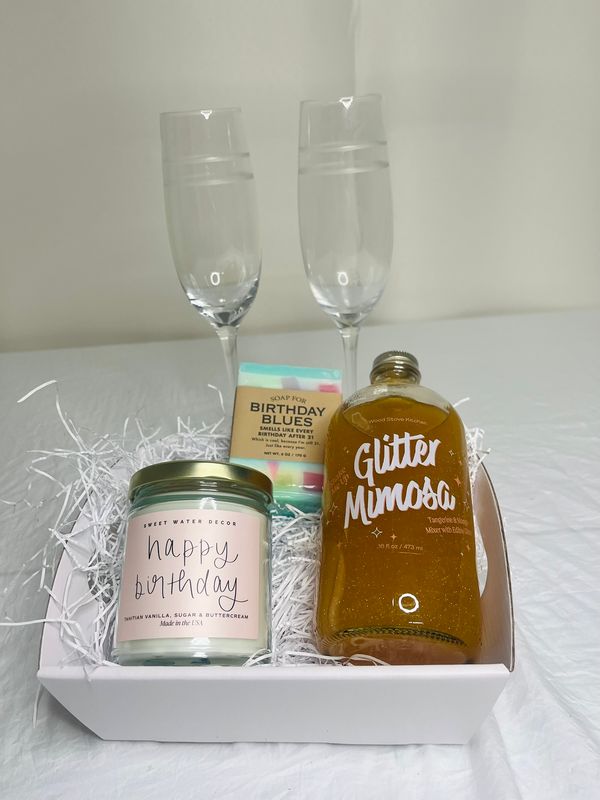 For Her Birthday Basket - Just Add Champagne!