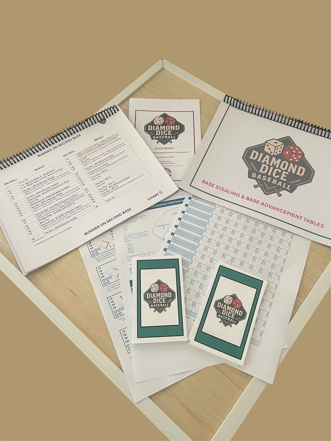 DIAMOND DICE BASEBALL GAME Second Edition (Two Teams)