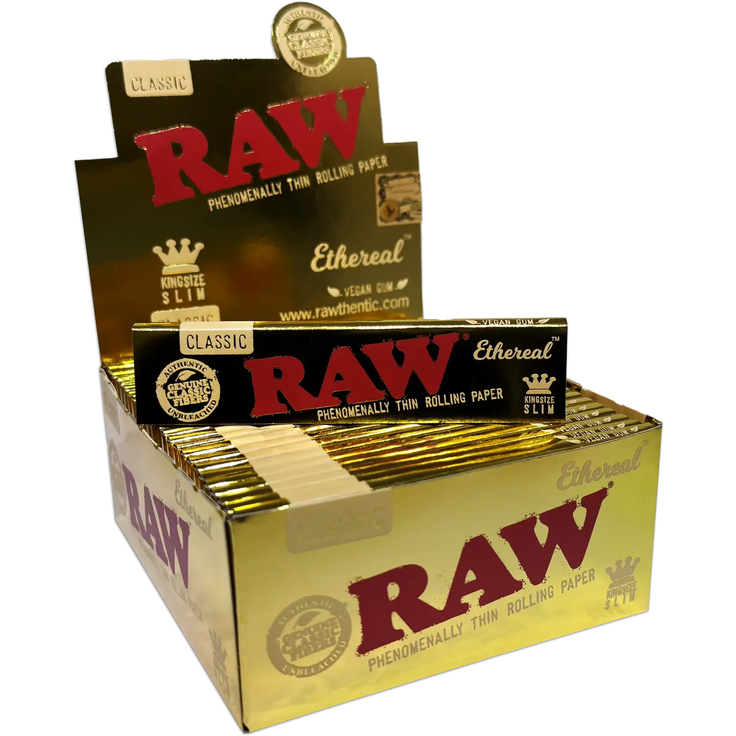 Gold Raw papers lighter