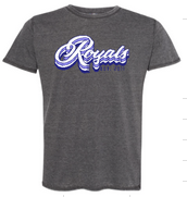 New Grey Royals Burnout T Shirt