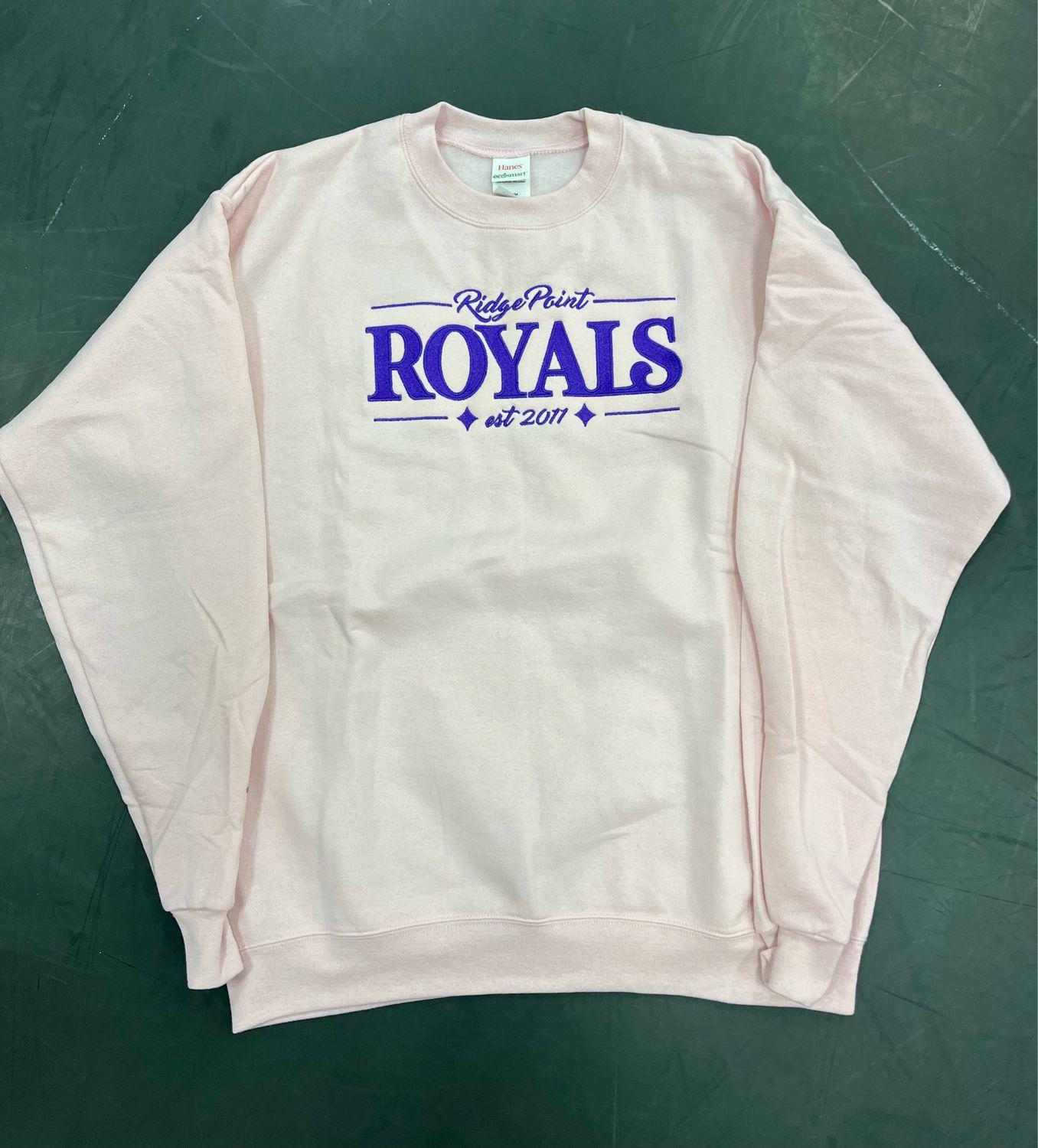 Embroidered Royals Pink Sweatshirt