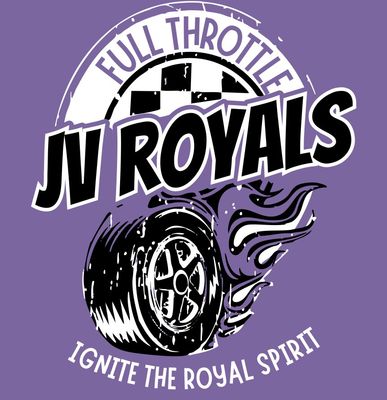 Merch - JV Royals 2025 Comfort Color &quot;Full Throttle&quot; Fan Shirt