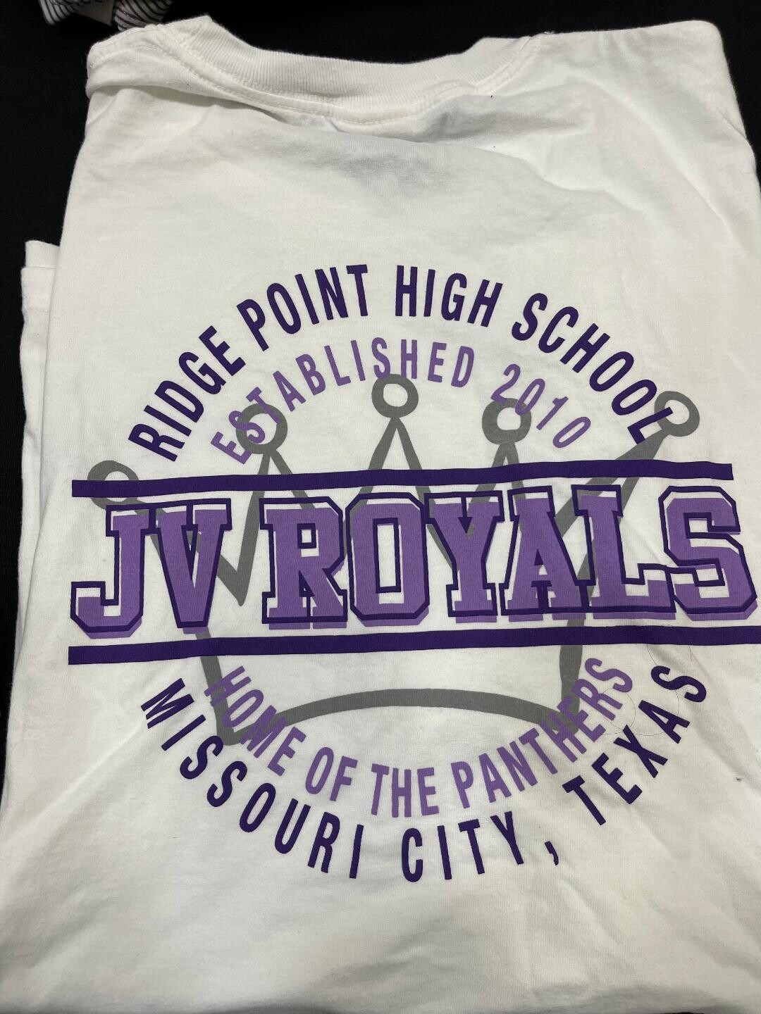 Merch- White JV Royals Fan Shirt
