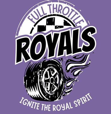 Merch - Varsity Royals 2025 Comfort Colors "Full Throttle" Fan Shirt