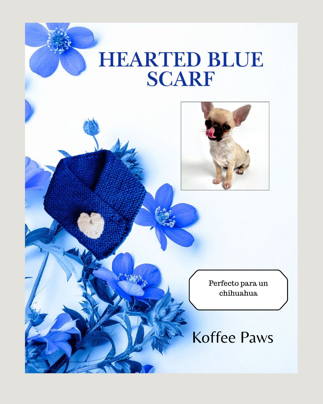Corazón - blue scarf