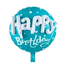 Happy Birthday, Colour: blue