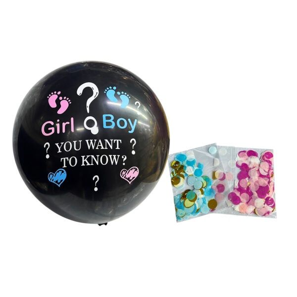 gender reveal balloons