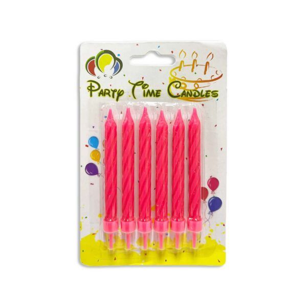 6pcs Spiral Birthday Candles