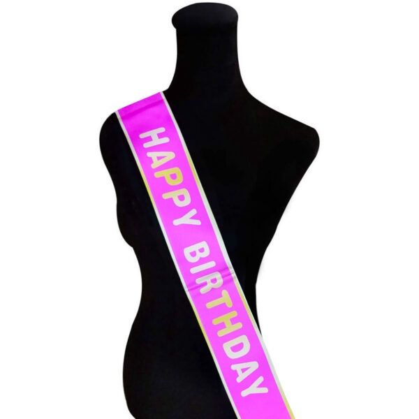Birthday Sash - Pink