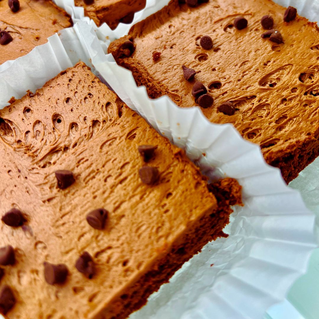 Frosted brownies
