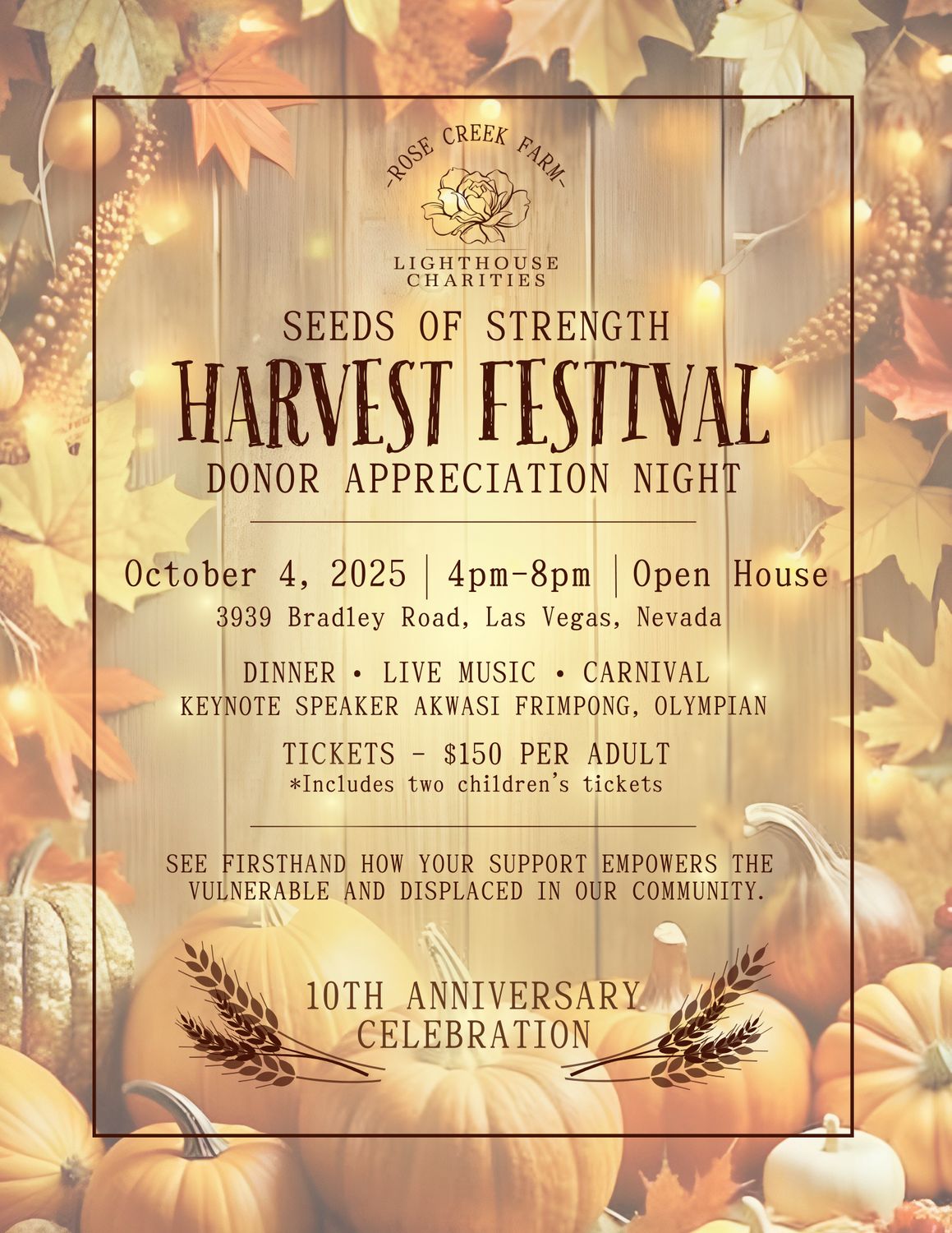 Harvest Festival Night Ticket