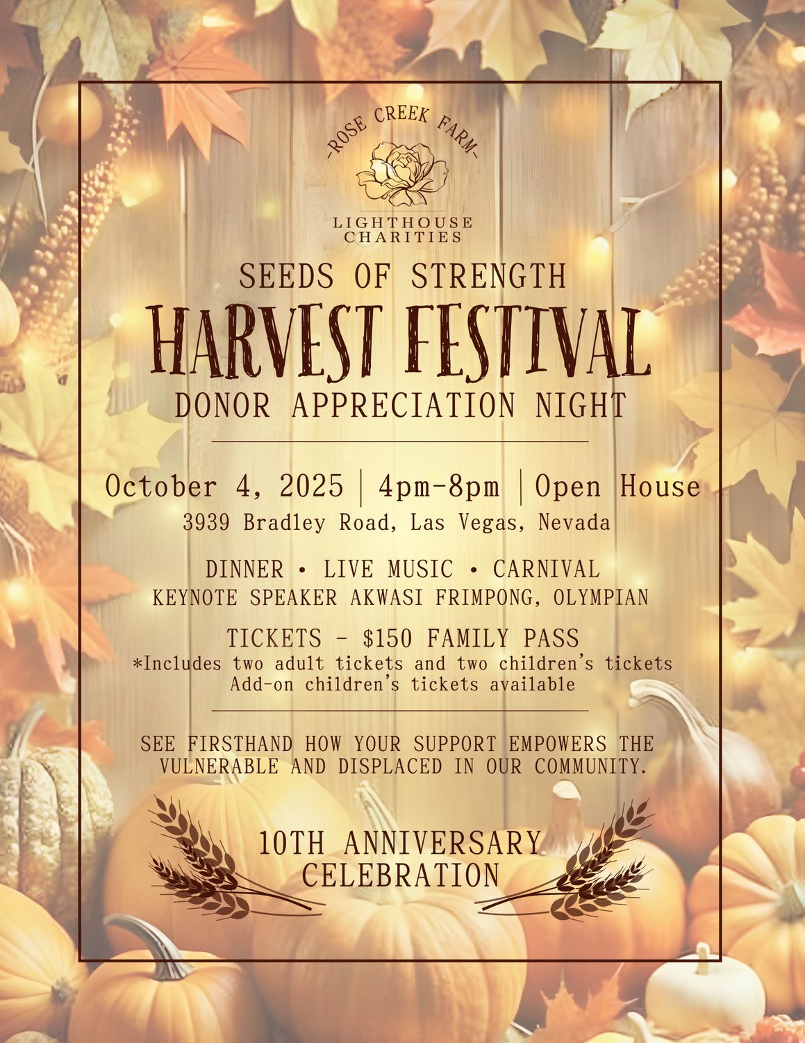 Harvest Festival Family Pass