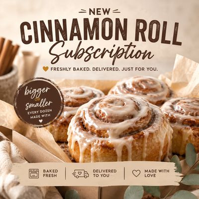 Cinnamon Roll Subscription